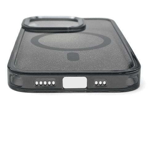 Etui brokatowe Glitter Case z MagSafe na Samsung Galaxy A36 5G - czarne