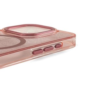 Etui brokatowe Glitter Case z MagSafe na iPhone 16e - różowe