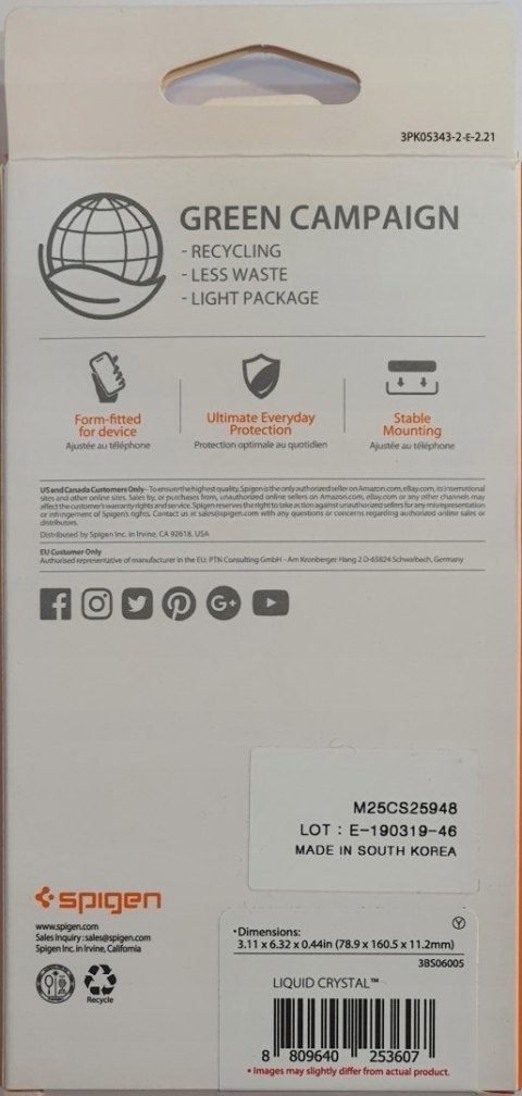 Plecki Spigen do Motorola Moto G7 Plus bezbarwny