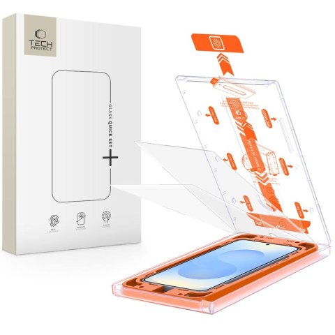 SZKŁO HARTOWANE TECH-PROTECT QUICK SET+ 2-PACK GALAXY S25 CLEAR