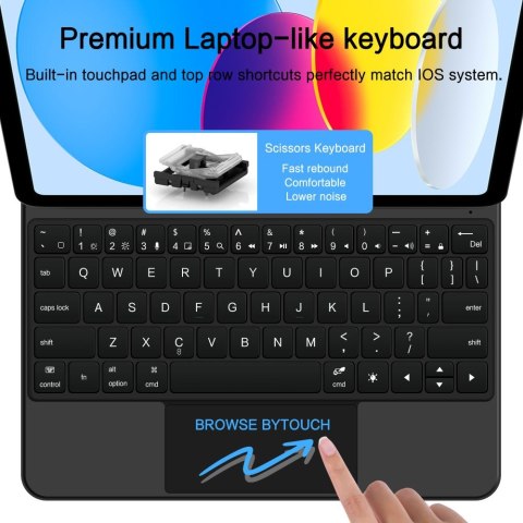 TECH-PROTECT SMARTCASE MAGNETIC + KEYBOARD IPAD 10.9" 10 / 2022 / 11" 11 / 2025 BLACK