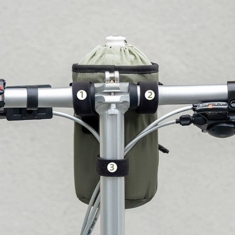 Torba na butelkę Rockbros turystyczna z paskiem na ramię 1l - zielona