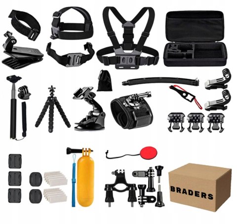 Akcesoria 50w1 do GoPro Hero (wszystkie modele) - szelki, walizka Braders