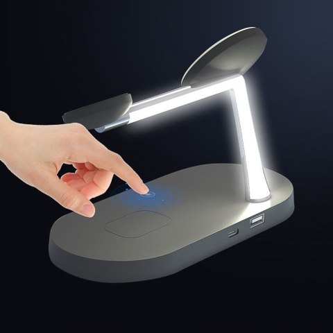 Bezprzewodowa ładowarka 3w1 MagSafe stojąca do iPhone i Apple Watch