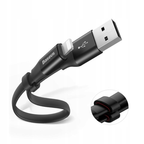 Kabel Baseus USB - Apple Lightning 0,23 m czarny