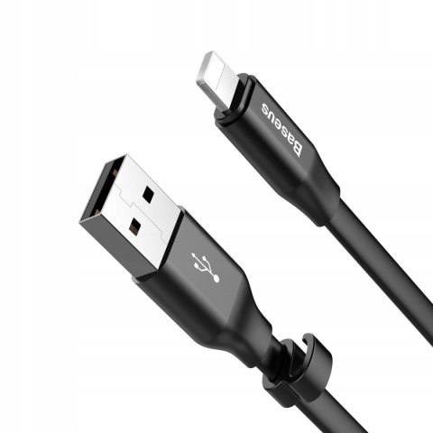 Kabel Baseus USB - Apple Lightning 0,23 m czarny