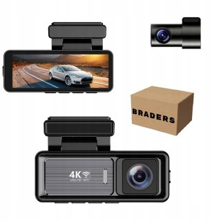 Kamera Samochodowa 4K WiFi GPS + Tylna Kamera G-sensor Full Zestaw do Auta