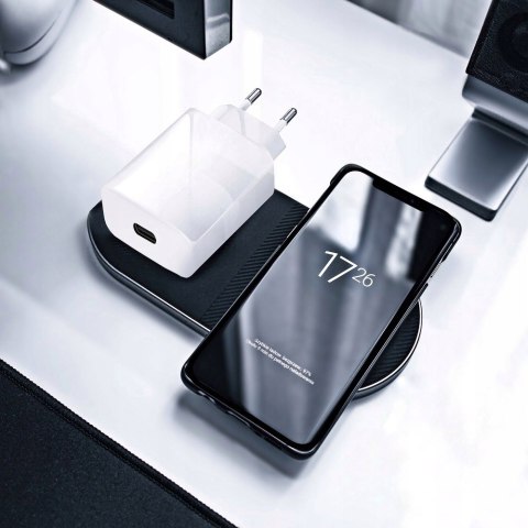 Ładowarka USB-C 3000 mA + Kabel Lightning do Apple iPhone - biała