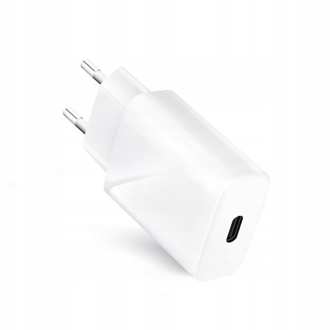 Ładowarka USB-C 3000 mA + Kabel Lightning do Apple iPhone - biała