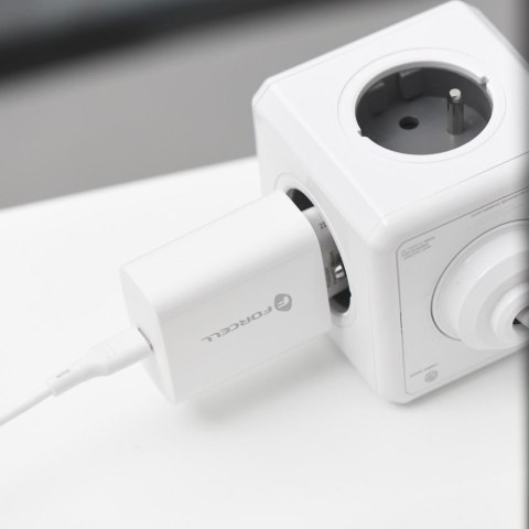 Ładowarka USB-C 3000 mA + Kabel Lightning do Apple iPhone - biała