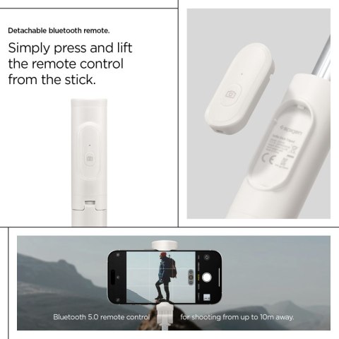 SPIGEN S541W BLUETOOTH SELFIE STICK TRIPOD DUNE BEIGE