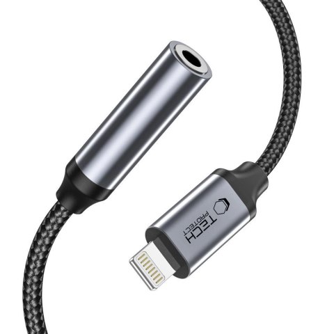 Adapter Tech-Protect UltraBoost Lightning / mini jack 3.5mm - czarny
