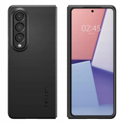 Spigen Galaxy Z Fold4 - czarne plecki etui ochronne, solidna obudowa