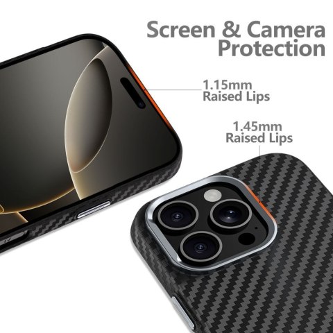 TECH-PROTECT ION CARBON MAGSAFE GALAXY S25 BLACK/SILVER