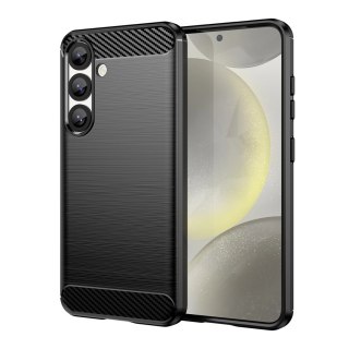 Etui Carbon Case elastyczne silikonowe na Xiaomi 14T - czarne