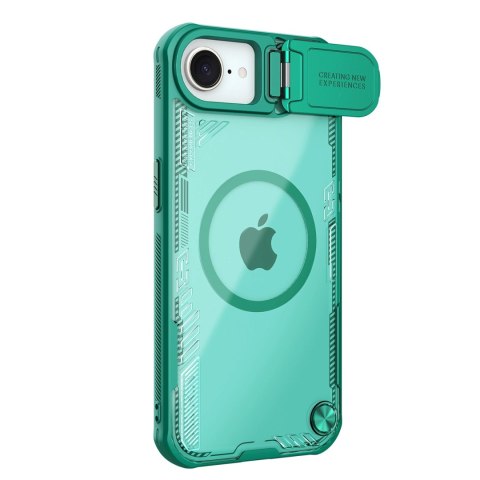 Etui Nillkin Iceblade Prop Magnetic z osłoną na aparat i podstawką na iPhone 16e - zielone