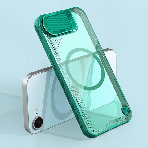 Etui Nillkin Iceblade Prop Magnetic z osłoną na aparat i podstawką na iPhone 16e - zielone