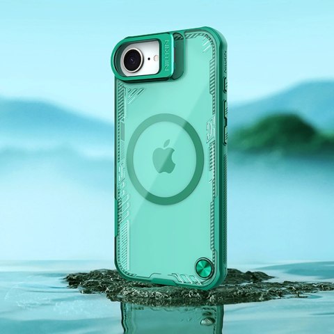 Etui Nillkin Iceblade Prop Magnetic z podstawką na iPhone 16e - zielone