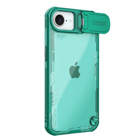 Etui Nillkin Iceblade Prop z osłoną obiektywu i podstawką na iPhone 16e - zielone