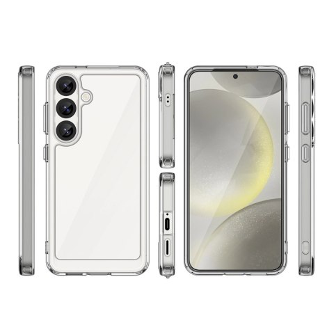 Etui Outer Space Case z żelową ramką na Xiaomi Poco C71 - przezroczyste