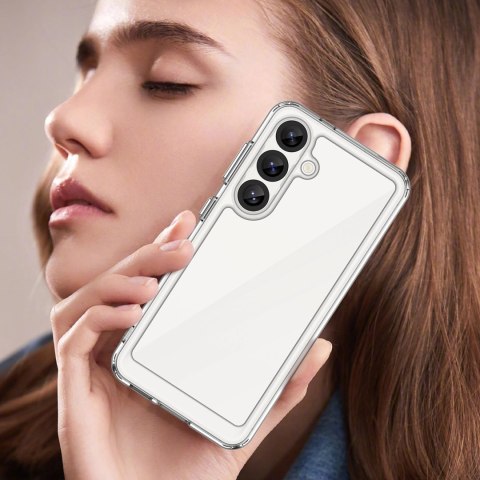 Etui Outer Space Case z żelową ramką na Xiaomi Poco C71 - przezroczyste