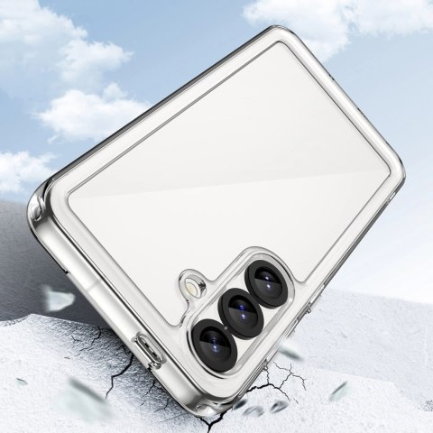 Etui Outer Space Case z żelową ramką na Xiaomi Poco F7 Pro - przezroczyste