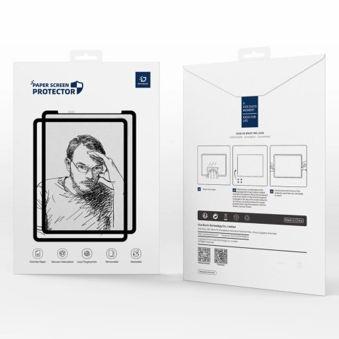 Folia ochronna Dux Ducis Naad Paperlike matowa na Samsung Galaxy Tab S10 FE Plus - z czarną ramką