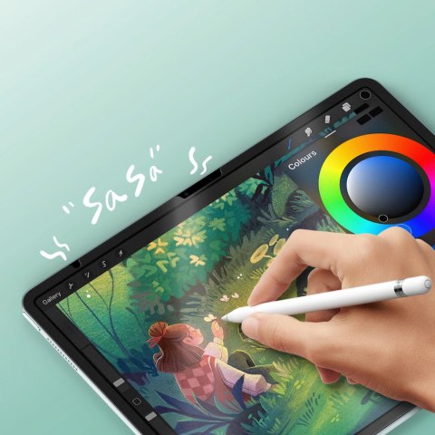 Folia ochronna Dux Ducis Naad Paperlike matowa na iPad Air 11" (2024/2025) - z czarną ramką