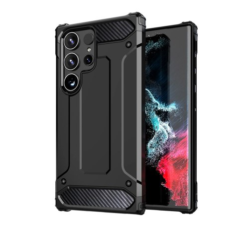 Pancerne hybrydowe etui Hybrid Armor pokrowiec na Xiaomi Redmi 14C - czarne