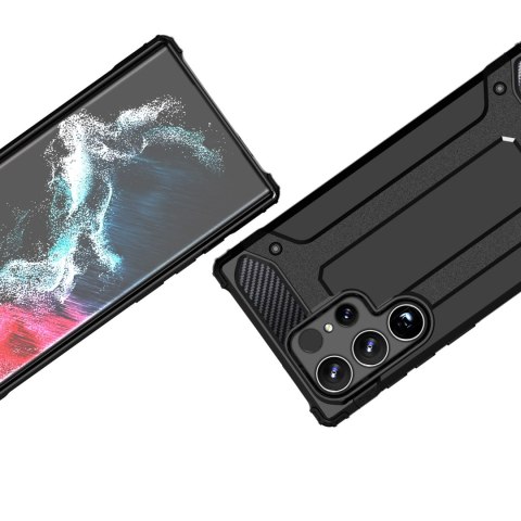 Pancerne hybrydowe etui Hybrid Armor pokrowiec na Xiaomi Redmi Note 14 5G - czarne
