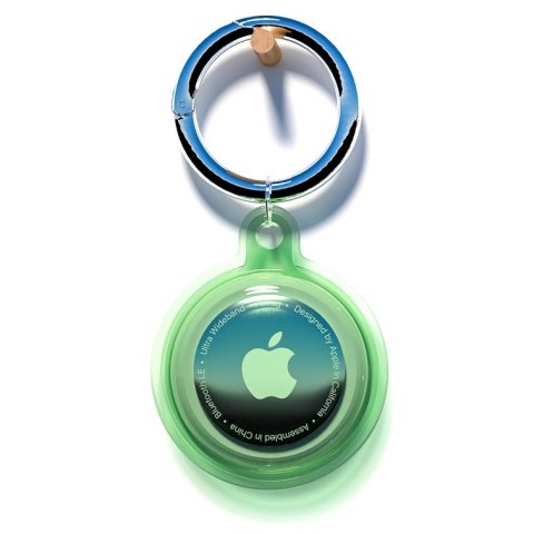 Etui na Apple AirTag wodoodporne - zielone