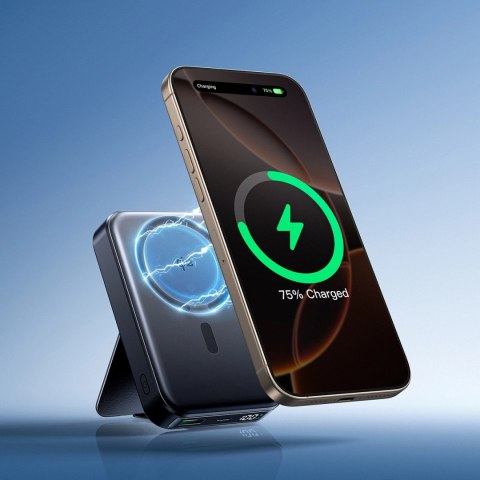 Powerbank Joyroom JR-PBM11 10000mAh 22.5W Qi2, kompatybilny z MagSafe, z podstawką - czarny