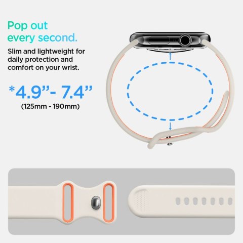 SPIGEN NANO POP APPLE WATCH 6 / 7 / 8 / 9 / 10 / SE (40 / 41 / 42 MM) ORANGE BEIGE