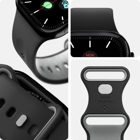 SPIGEN NANO POP APPLE WATCH 6 / 7 / 8 / 9 / 10 / SE / ULTRA 1 / 2 (44 / 45 / 46 / 49 MM) BLACK SESAME