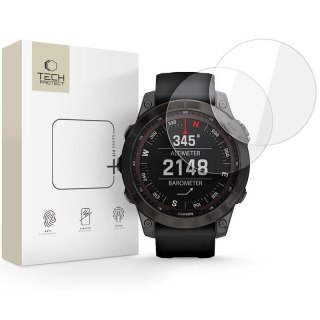 SZKŁO HARTOWANE TECH-PROTECT GLASS FIT+ 2-PACK GARMIN FENIX 7X / 7X PRO CLEAR