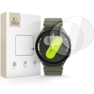 SZKŁO HARTOWANE TECH-PROTECT GLASS FIT+ 2-PACK SAMSUNG GALAXY WATCH 4 / 5 / 6 / 7 (44 MM) CLEAR