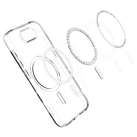 Etui Spigen Liquid Crystal Mag MagSafe na iPhone 16e - przezroczyste