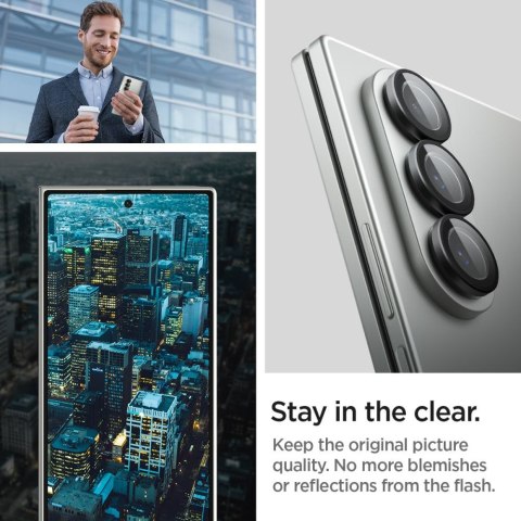 OSŁONA APARATU SPIGEN OPTIK PRO HD GLAS.TR "EZ FIT" CAMERA PROTECTOR 2-PACK GALAXY Z FOLD 7 BLACK