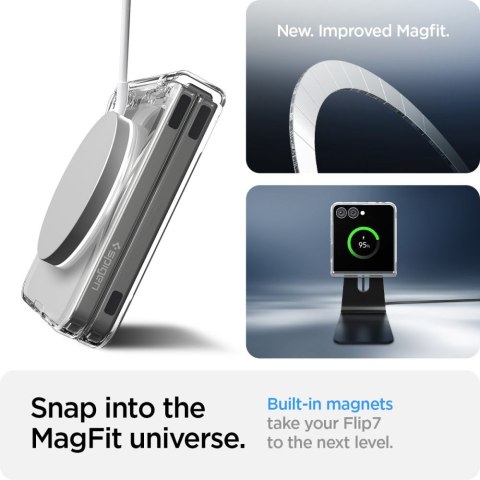 SPIGEN AIRSKIN MAG MAGSAFE GALAXY Z FLIP 7 CRYSTAL CLEAR/WHITE