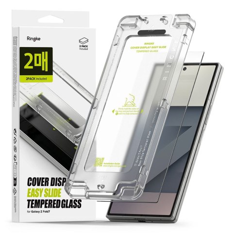 SZKŁO HARTOWANE RINGKE COVER DISPLAY EASY SLIDE 2-PACK GALAXY Z FOLD 7 CLEAR
