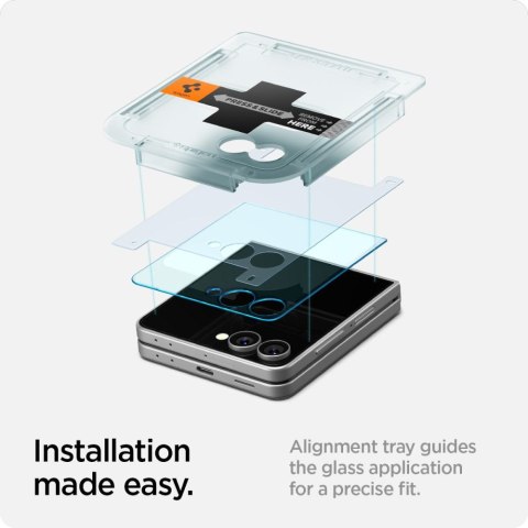 SZKŁO HARTOWANE SPIGEN GLAS.TR "EZ FIT" HD 2-PACK GALAXY Z FLIP 7 CLEAR
