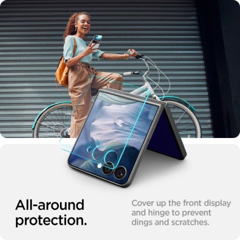 SZKŁO HARTOWANE SPIGEN GLAS.TR "EZ FIT" HD GALAXY Z FLIP 7 CLEAR