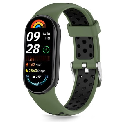 TECH-PROTECT ICONBAND AIR XIAOMI SMART BAND 8 / 9 / 10 / NFC GREEN/BLACK