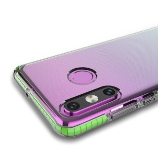 Żelowe etui z kolorową ramką do Huawei P30 Lite ciemnoniebieski