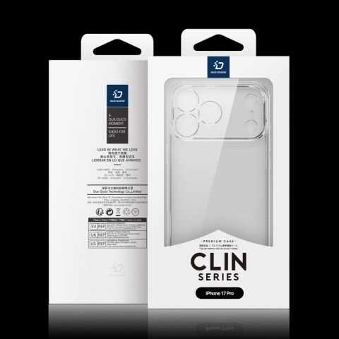 Etui Dux Ducis Clin na iPhone 17 Pro - przezroczyste