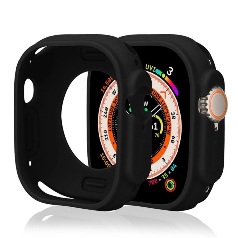 Etui Silicone Watch Case na Apple Watch 44 mm (Series 4/5/6/SE) - czarne