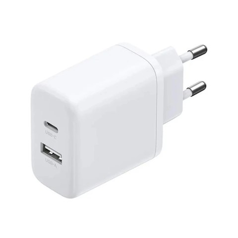 Ładowarka sieciowa Ugreen X227 20W GaN 1x USB-A 1x USB-C - biała