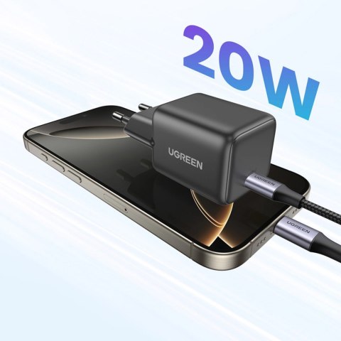 Ładowarka sieciowa Ugreen X512 20W GaN 1x USB-C - szara