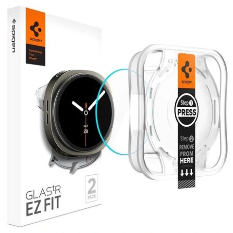 SZKŁO HARTOWANE SPIGEN GLAS.TR "EZ-FIT" 2-PACK GALAXY WATCH 8 (40 MM) CLEAR