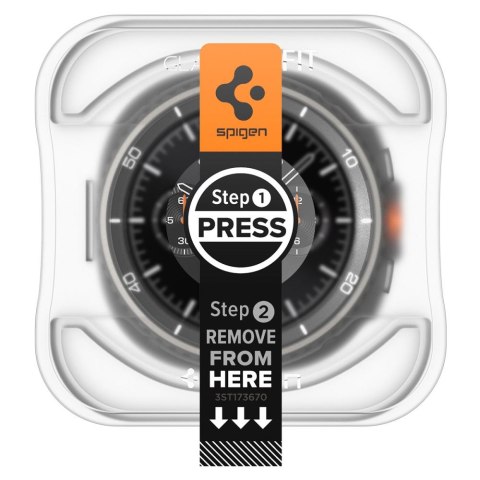 SZKŁO HARTOWANE SPIGEN GLAS.TR "EZ-FIT" 2-PACK GALAXY WATCH 8 CLASSIC (46 MM) CLEAR
